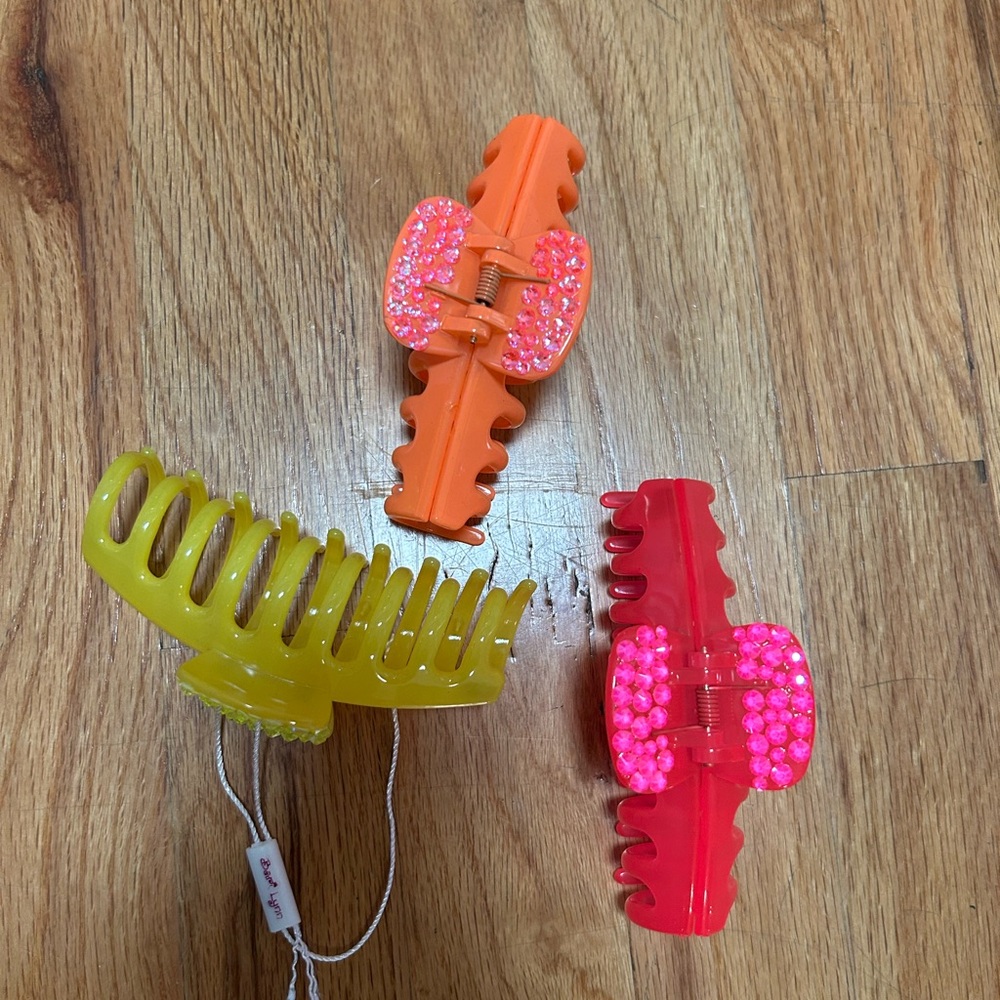 Colorful Hair Clips with Rhinestones